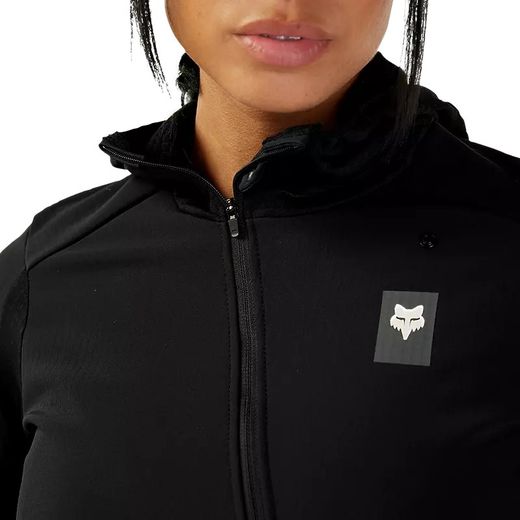 ❄️🖤 Sudadera Fox Defend Thermal con Capucha – Mujer 🚴‍♀️🔥