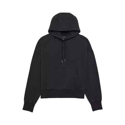 Sudadera Fox con Capucha Wordmark Oversized – Mujer 🦊🏁 Negra