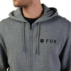 Sudadera Fox con Capucha y Cremallera Absolute – Estilo y Comodidad en Cada Momento Gris Grafito