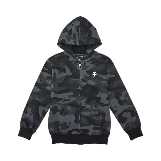 Sudadera Fox con Capucha y Cremallera Head Camo Juvenil – Estilo y Comodidad para los Jóvenes Riders 🦊🌿