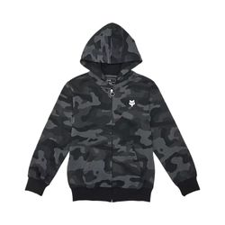 Sudadera Fox con Capucha y Cremallera Head Camo Juvenil – Estilo y Comodidad para los Jóvenes Riders 🦊🌿