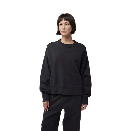 Sudadera Fox Wordmark Oversized Crew Mujer – Comodidad y Estilo Urbano
