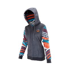 Sudadera Leatt con Capucha y Cremallera Premium Mujer Stripes | Comodidad y Estilo para Mujeres Deportistas