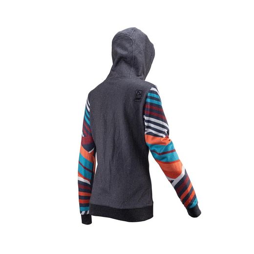 Sudadera Leatt con Capucha y Cremallera Premium Mujer Stripes | Comodidad y Estilo para Mujeres Deportistas