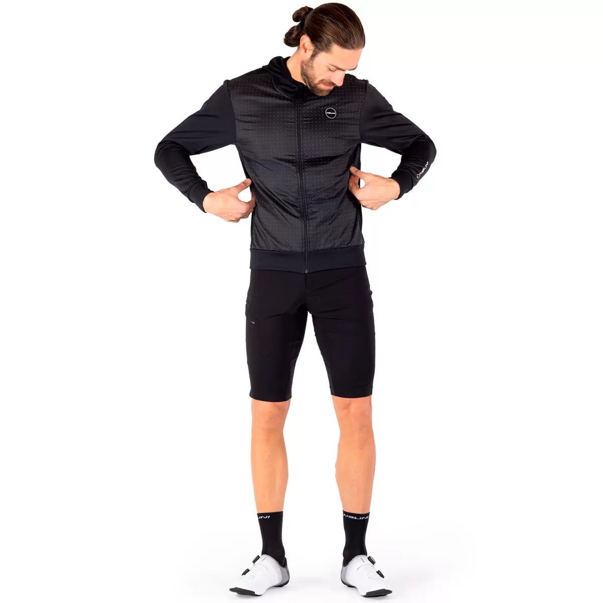 🌬️🚴‍♂️ Sudadera Técnica Nalini WIND SWEAT SHIRT – Con Capucha y Cortaviento Delantera para Commuting 🔥🌆 3XL