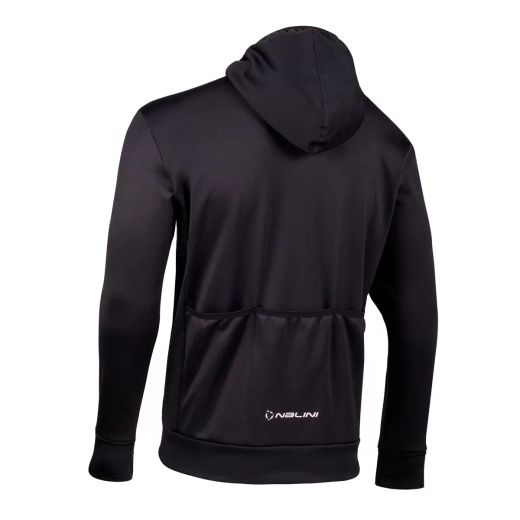 🌬️🚴‍♂️ Sudadera Técnica Nalini WIND SWEAT SHIRT – Con Capucha y Cortaviento Delantera para Commuting 🔥🌆