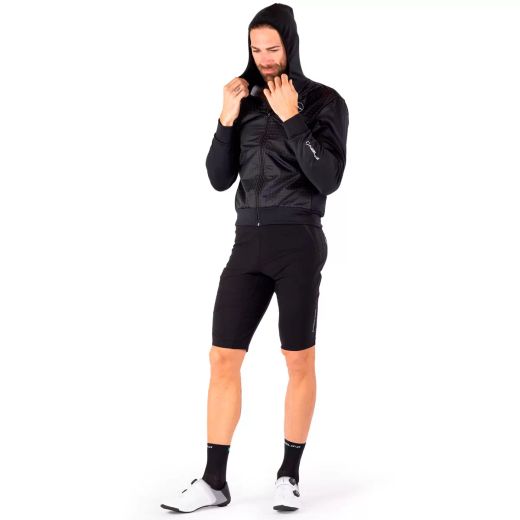 🌬️🚴‍♂️ Sudadera Técnica Nalini WIND SWEAT SHIRT – Con Capucha y Cortaviento Delantera para Commuting 🔥🌆