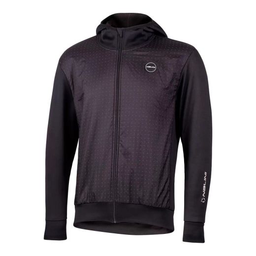 🌬️🚴‍♂️ Sudadera Técnica Nalini WIND SWEAT SHIRT – Con Capucha y Cortaviento Delantera para Commuting 🔥🌆