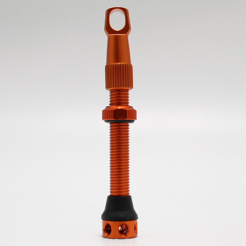 Válvula Nube Tubeless 45mm Naranja – Válvula Presta con estilo y rendimiento-