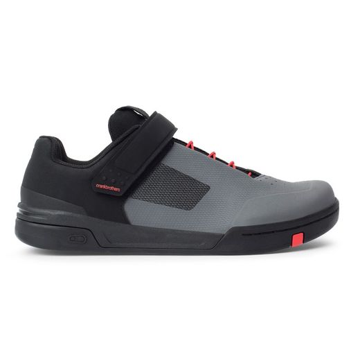 👟⚙️🔴🚵‍♂️ Zapatillas Crank Brothers Stamp Speedlace Gris/Rojo