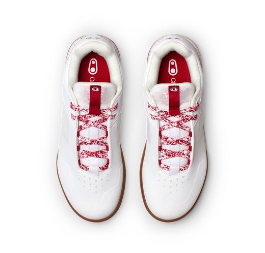 👟⚪🔴🤎🚵‍♂️ Zapatillas Crankbrothers Stamp Lace Splater Blanco/Rojo/Marrón