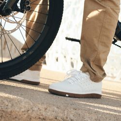 👟⚪🟡🤎🚵‍♂️ Zapatillas Crankbrothers Stamp Street Lace Blanco/Dorado/Marrón