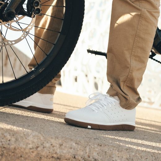 👟⚪🟡🤎🚵‍♂️ Zapatillas Crankbrothers Stamp Street Lace Blanco/Dorado/Marrón