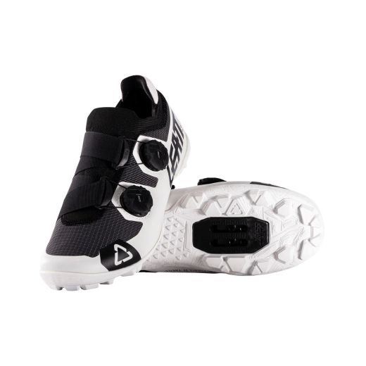 👟⚫⚪🚵‍♀️ Zapatillas MTB Leatt ProClip 8.0 Race Mujer – Negro/Blanco