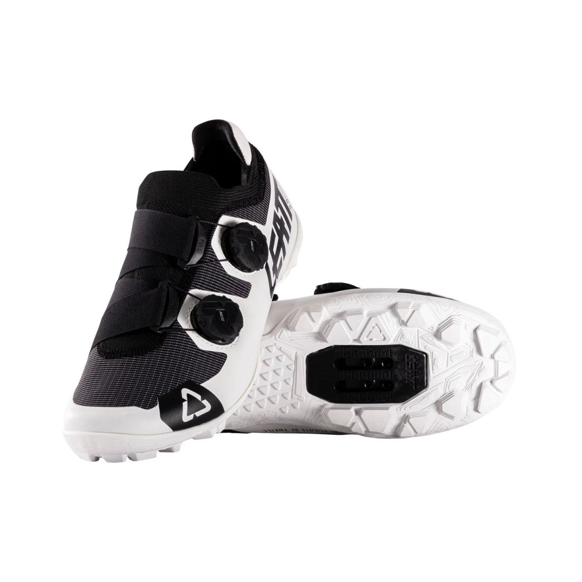👟⚫⚪🚵 Zapatillas MTB Leatt ProClip 8.0 Race – Negro/Blanco 38.5