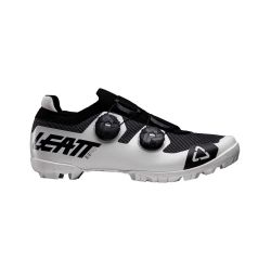 👟⚫⚪🚵 Zapatillas MTB Leatt ProClip 8.0 Race – Negro/Blanco
