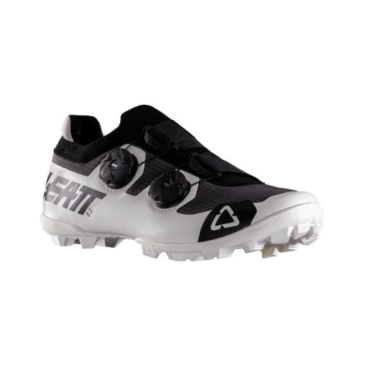 👟⚫⚪🚵 Zapatillas MTB Leatt ProClip 8.0 Race – Negro/Blanco